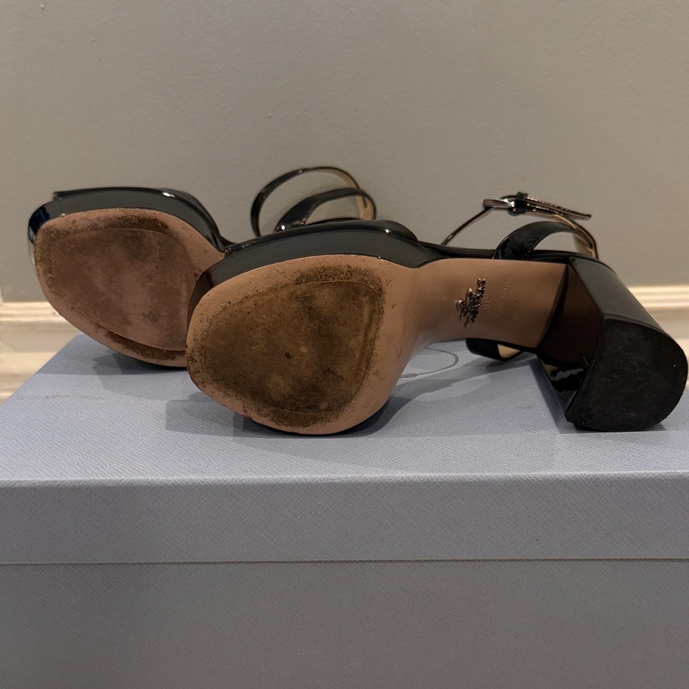 Prada
Patten Leather Platform Sandals - Picture 4 of 13